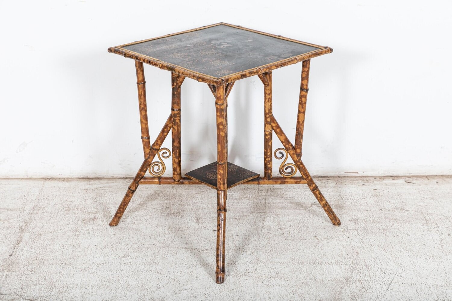 19thC English Bamboo Side Table