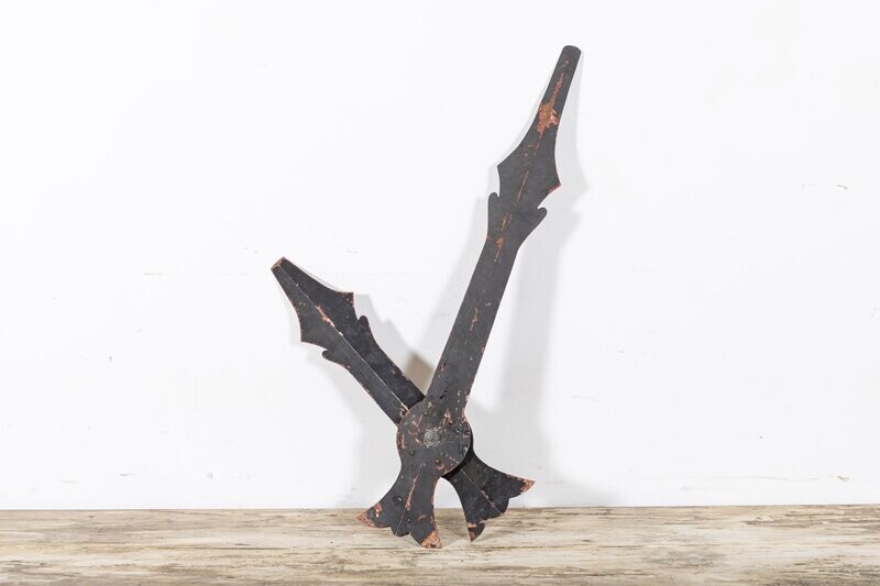 Large Pair 19thC French Copper Clock Tower Hands