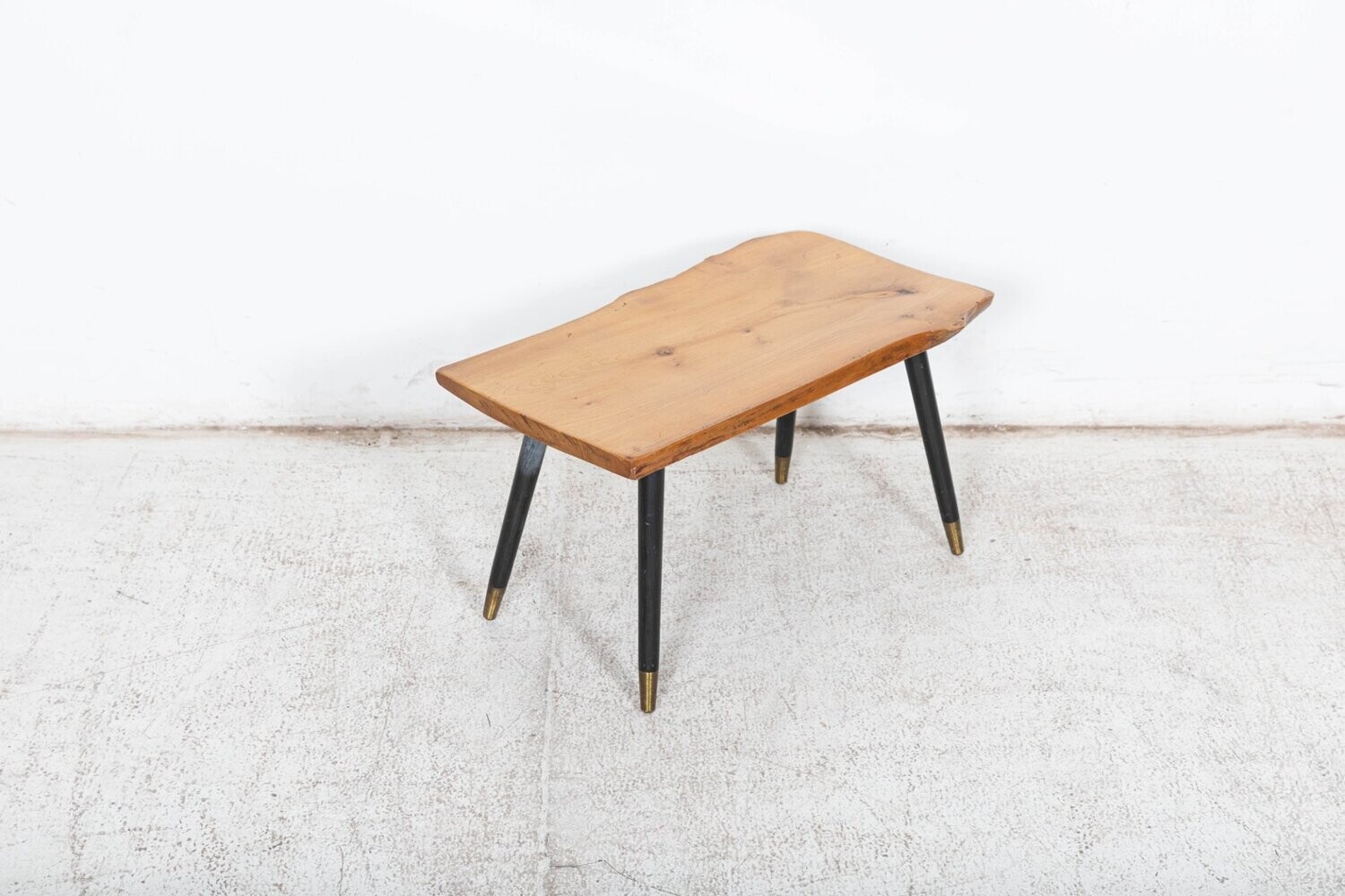 Mid Century Live Edge Teak Coffee Table
