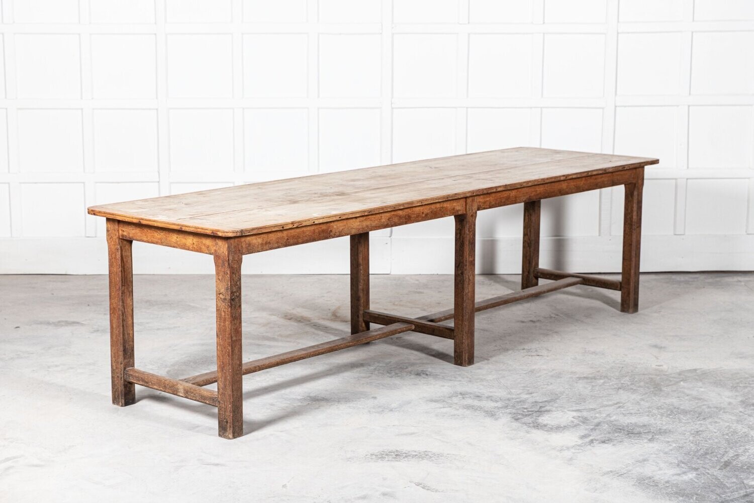 19thC Monumental French Oak & Fruitwood Farmhouse Table