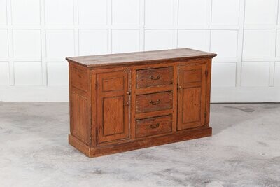  English Georgian Pine Country House Dresser Base 