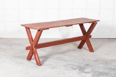 19thC French Gypsy Trestle Table