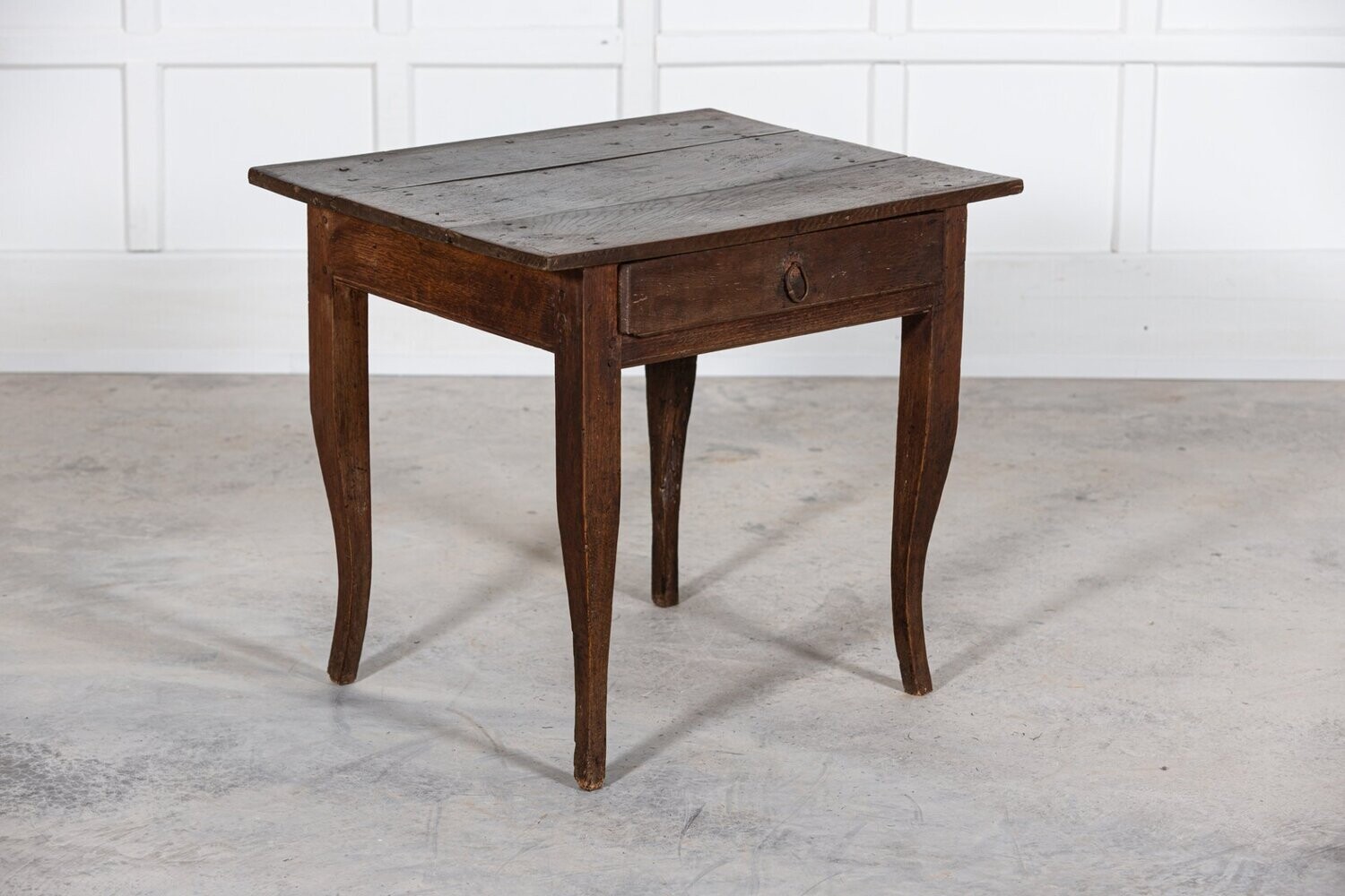 Spanish 18thC Provincial Oak Side Table