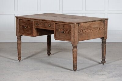 19thC English Pine Writing Desk