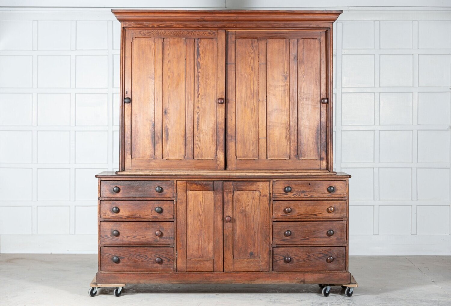 Large 19thC Pine Housekeepers Cupboard