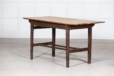 19thC Irish Vernacular Painted Pine Farmhouse Table
