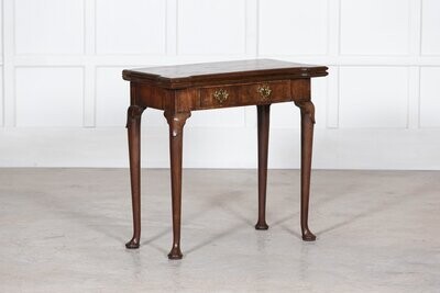 18thC George II Irish Mahogany Card Table