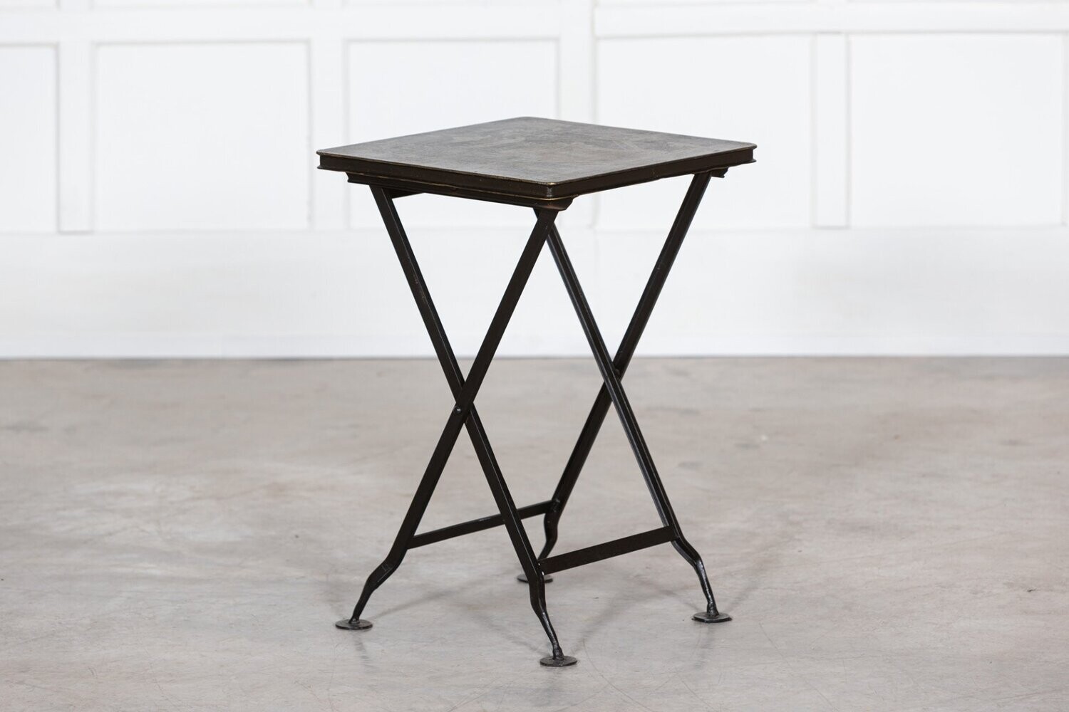 Chinoiserie Folding Iron Side Table