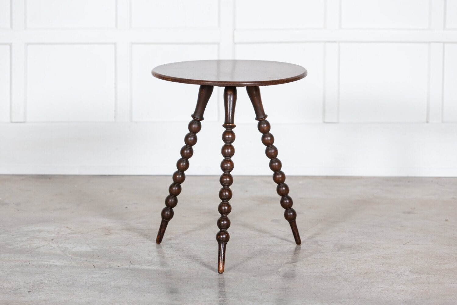 19thC English Mahogany Bobbin Table