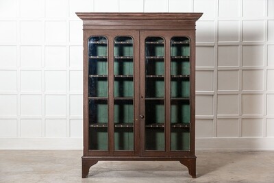 Large Georgian Painted Pine Country House Larder Cabinet