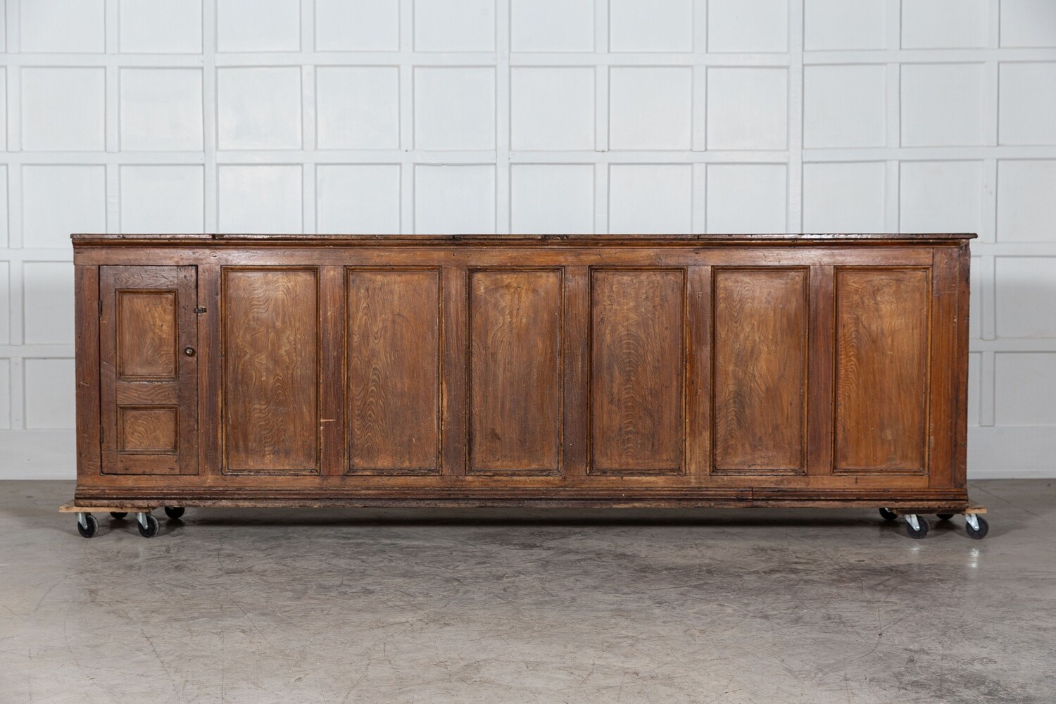 Monumental Georgian Welsh Farm House Grain Chest Counter