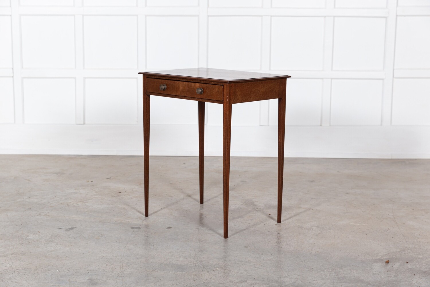 19thC English Mahogany Side Table 