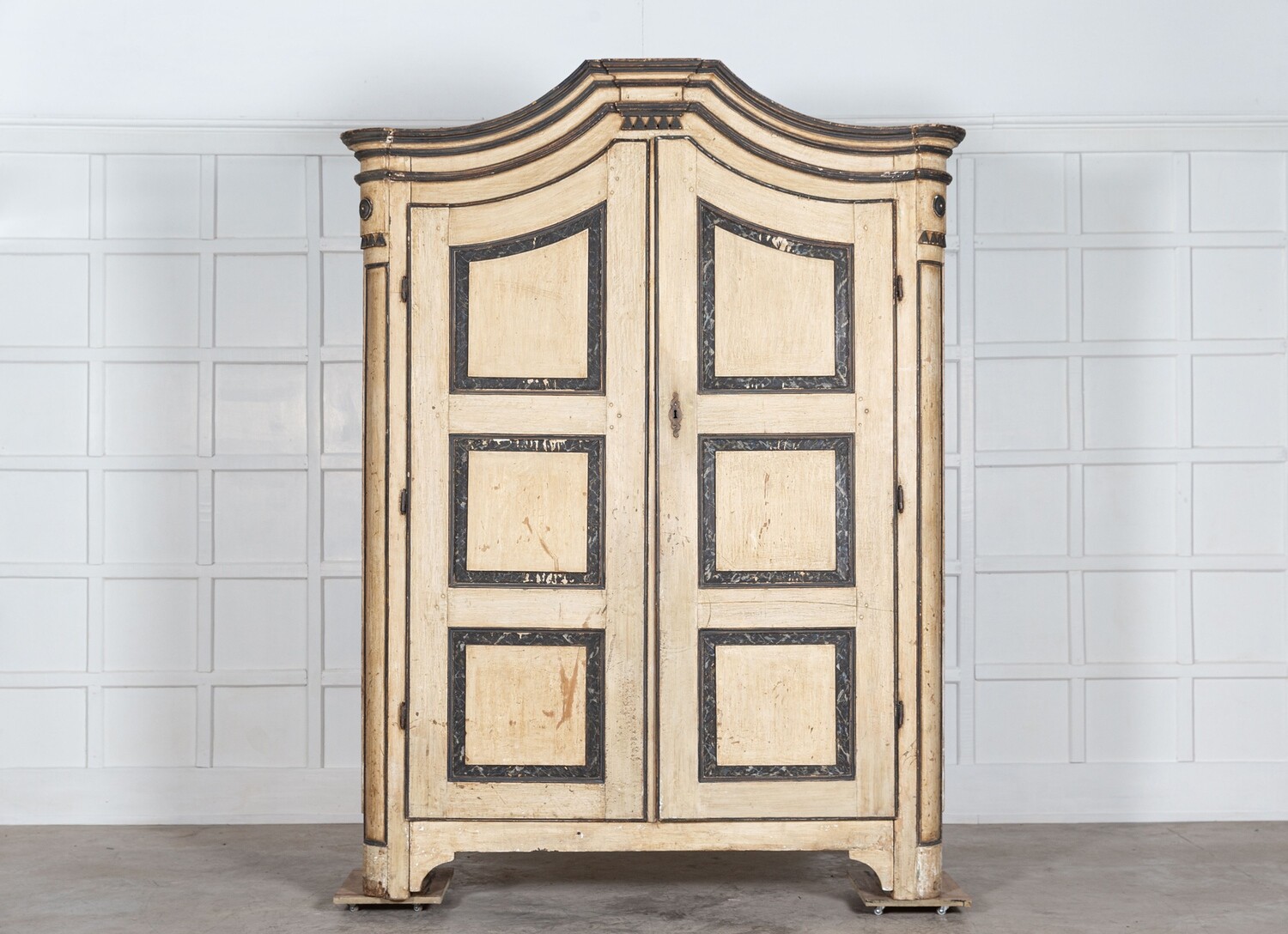 Large 18thC Painted Austrian Armoire