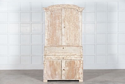 Large Swedish Gustavian Dry Scraped Bureau
