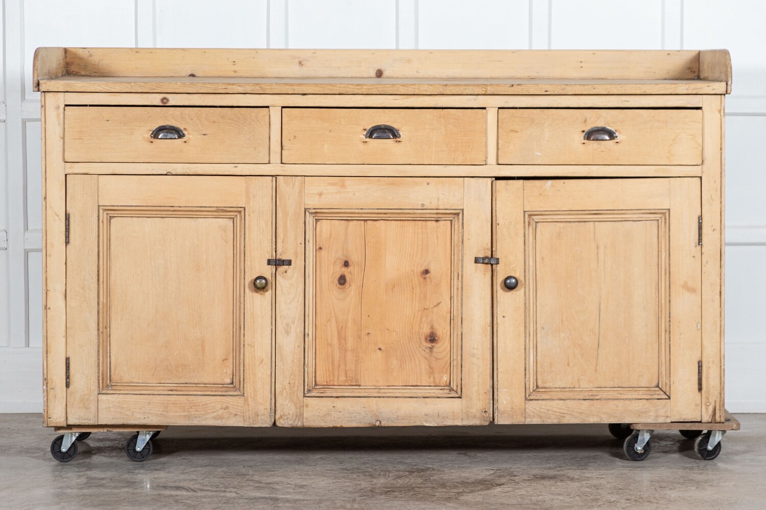 19thC Scottish Pine Dresser Base