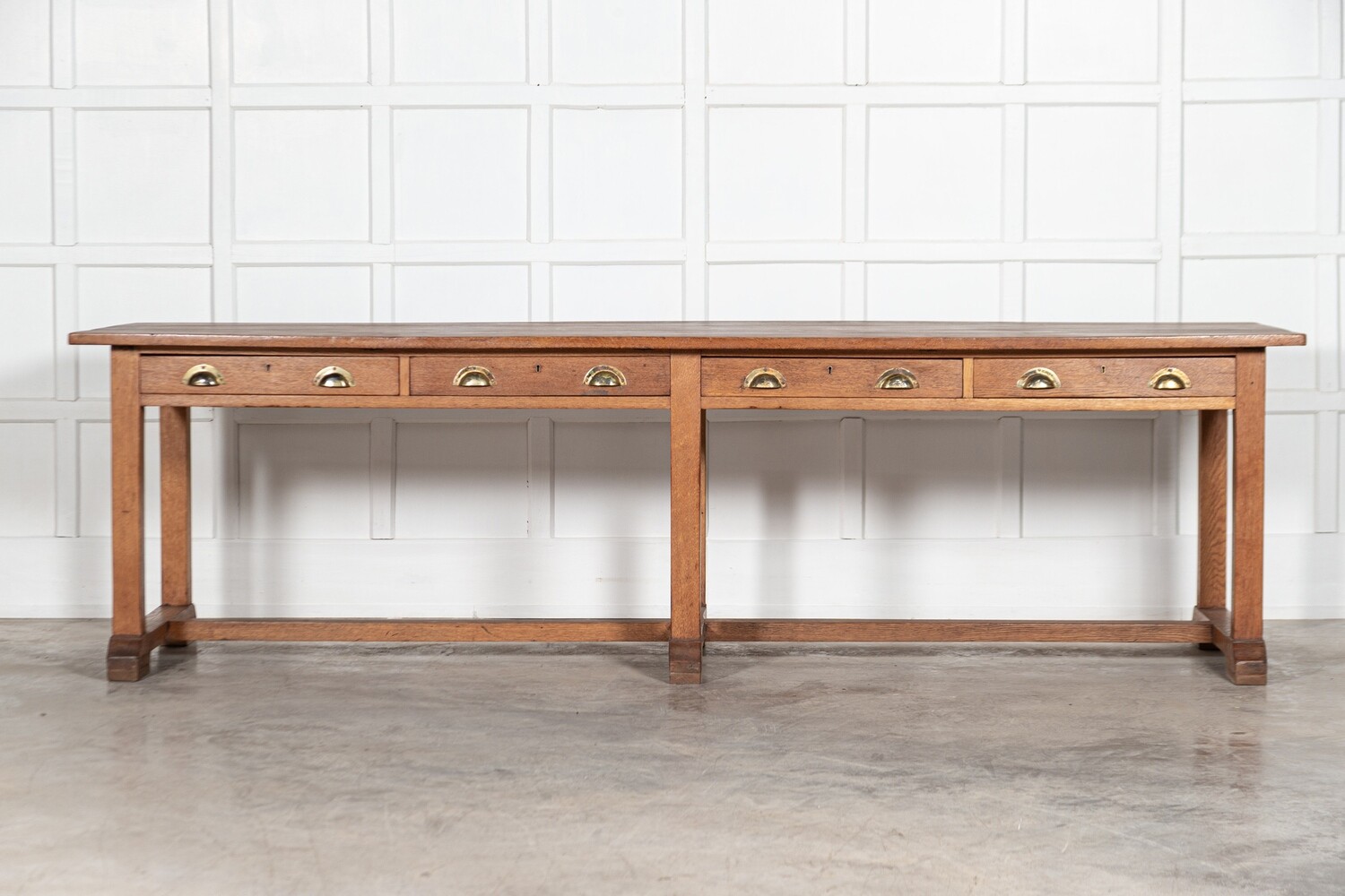 Monumental English Oak Refectory Table