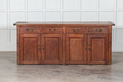 Large 19thC Provincial English Pine Dresser Base