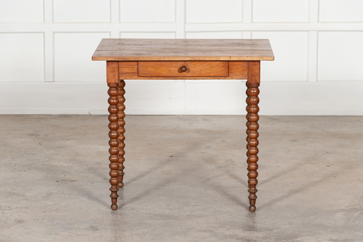 19thC French Fruitwood Bobbin Table