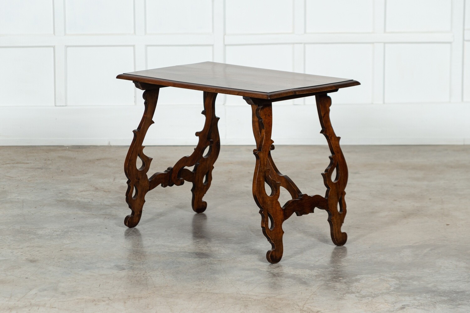 19thC Spanish Walnut Trestle Table