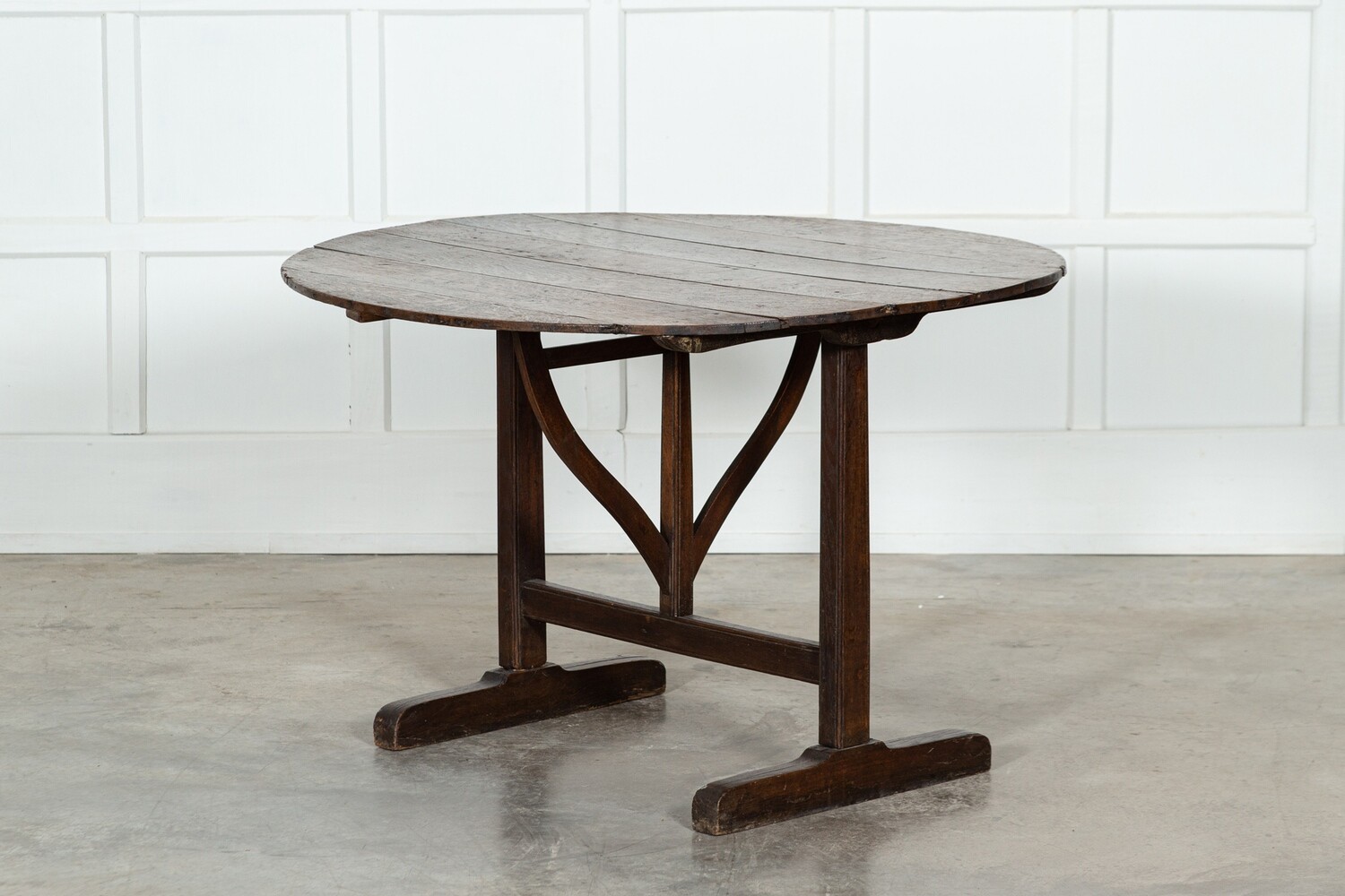 Large 19thC French Oak Vendange Wine Table