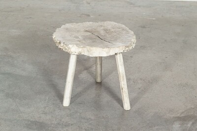 French Bleached Elm Side Tables