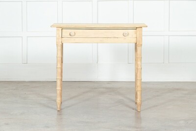 Regency English Stripped Pine Faux Bamboo Writing Table
