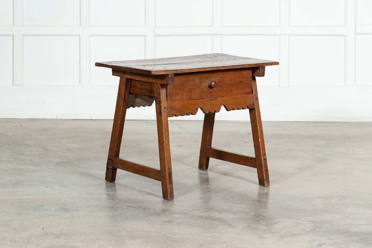 19thC Spanish Pine Work / Side Table