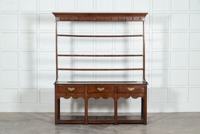 Large English George III Oak Dresser