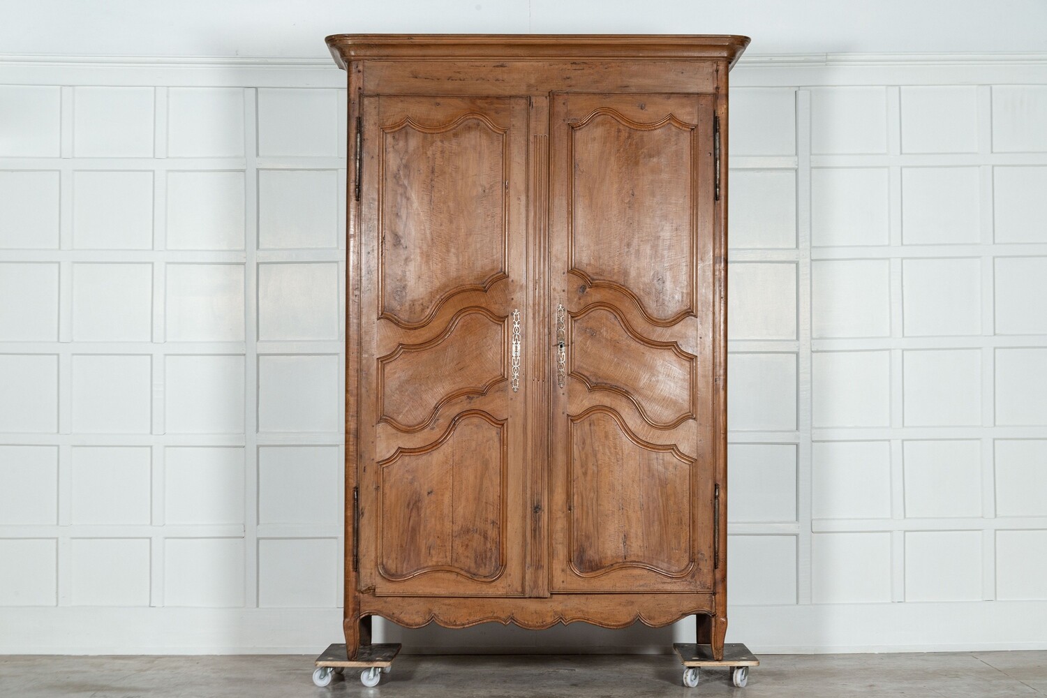 Large 19thC French Fruitwood Armoire