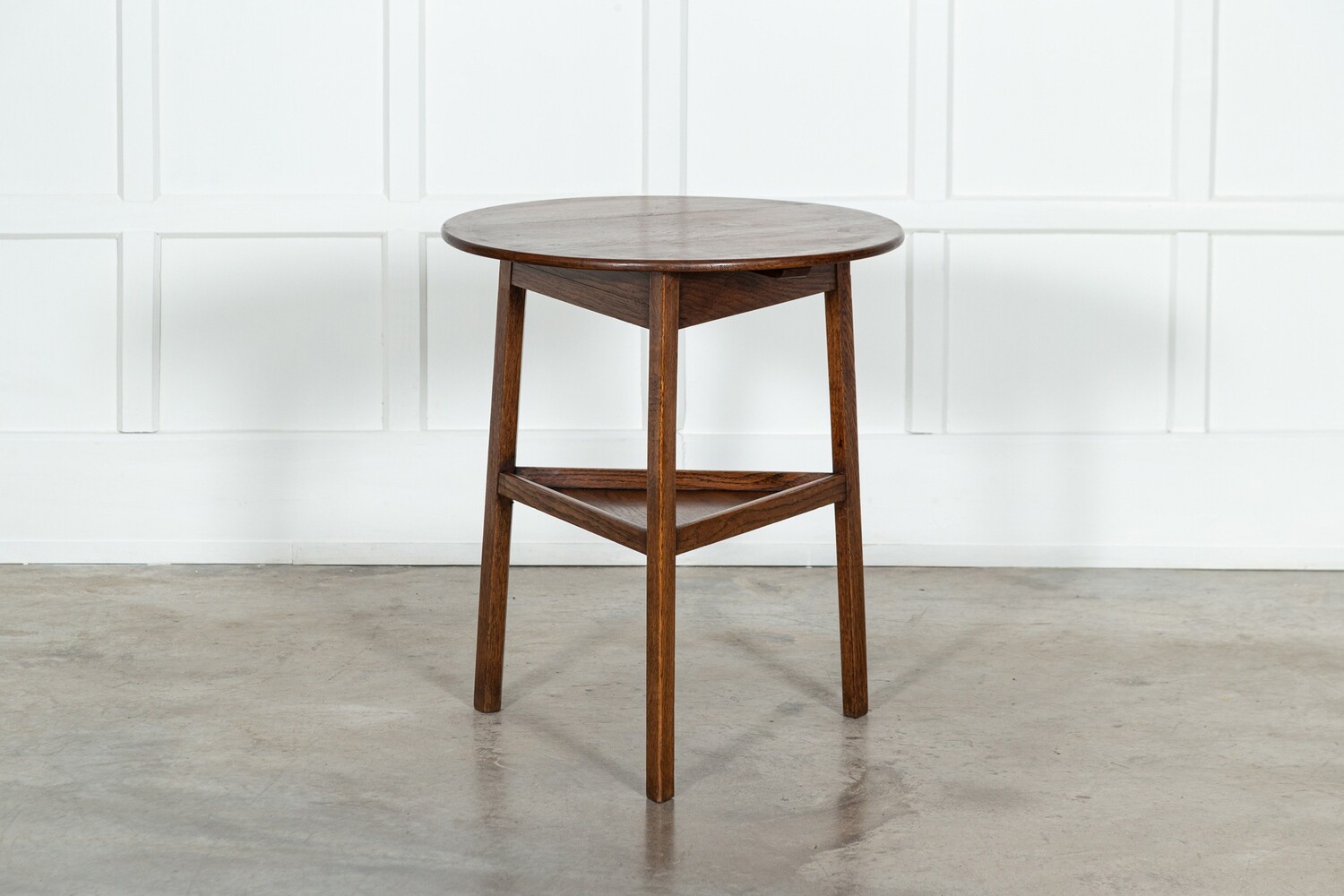 English Oak 2 Tier Cricket Table