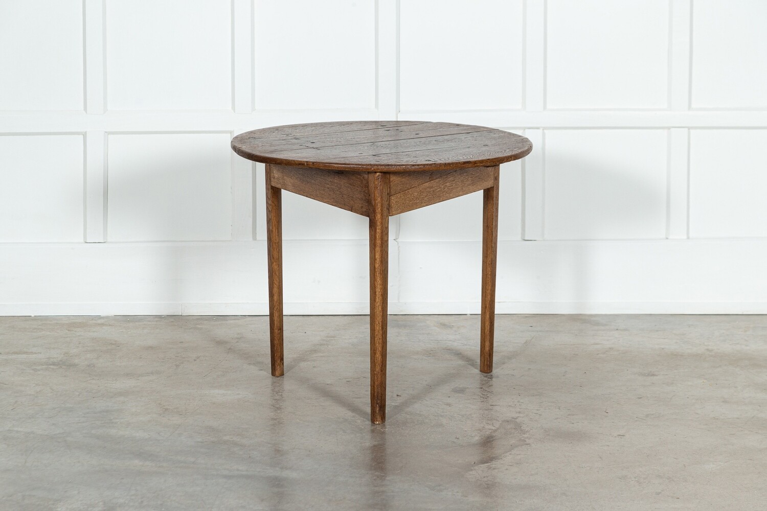 19thC English Oak Cricket Table