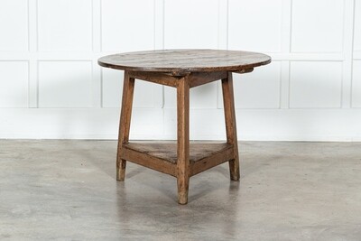 Large 18thC English West Country Sycamore Cricket Table
