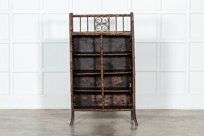 19thC English Bamboo Bookcase