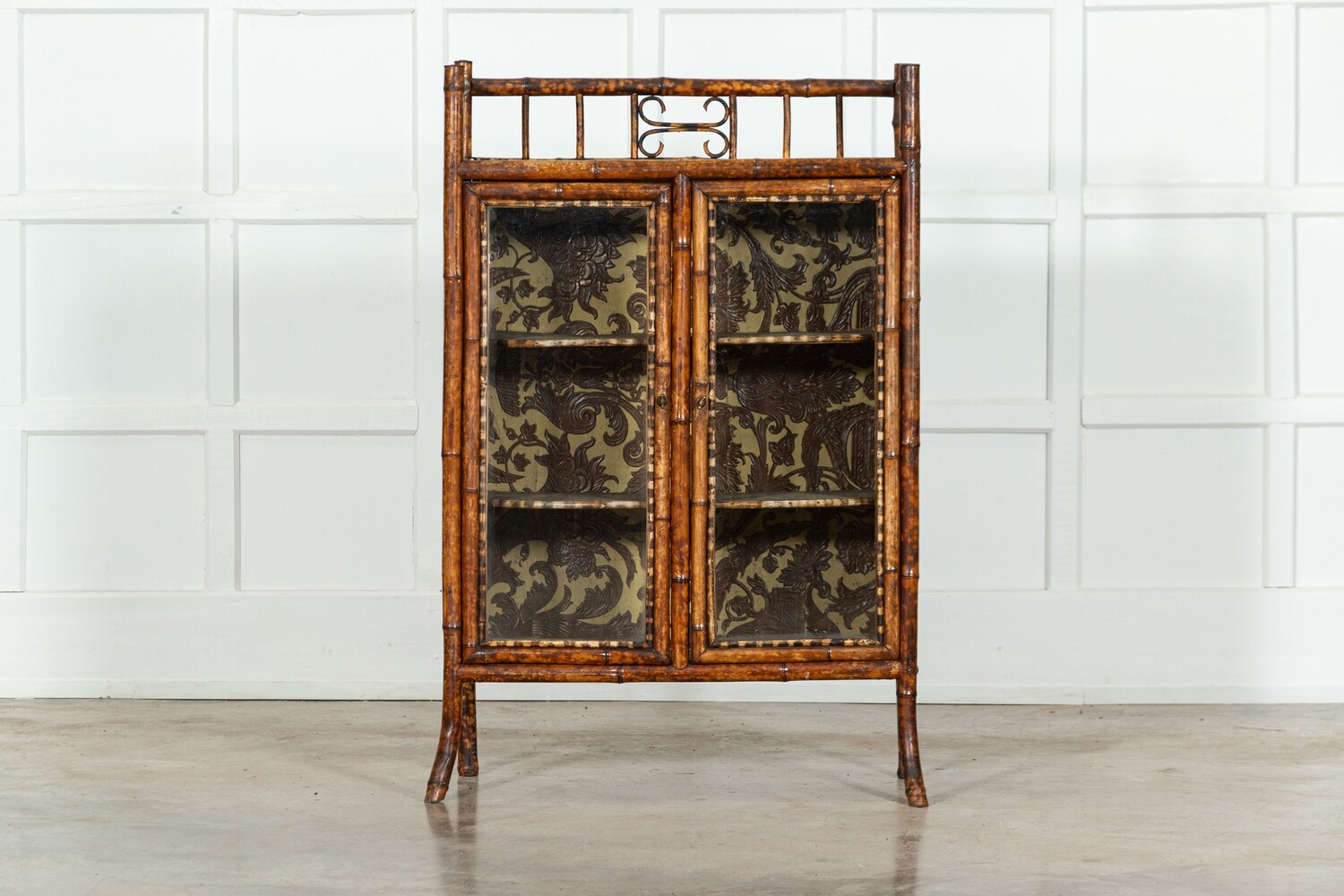 19thC Bamboo Glazed Cabinet