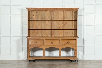 Large 19thC Irish Pine Potboard Dresser Large 19thC Irish Pine Potboard Dresser