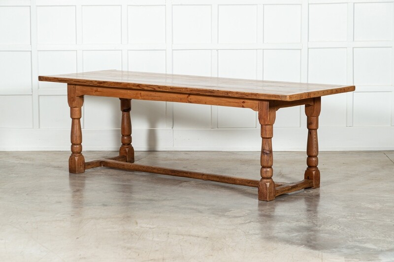 Large 19thC English Pine Refectory Table