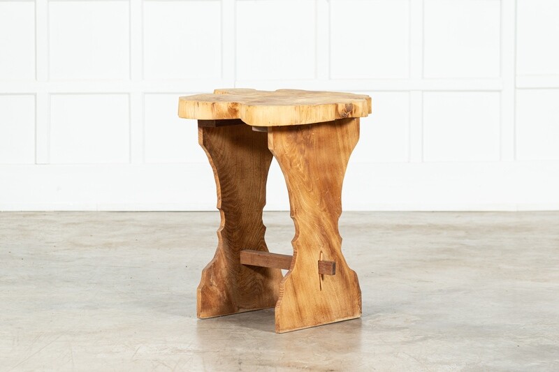 English Vernacular Elm Side Table
