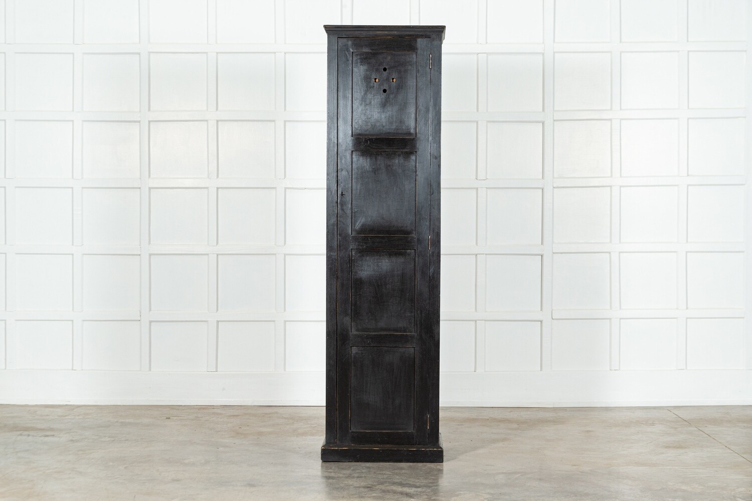 Ebonised English Pine Locker Cabinet