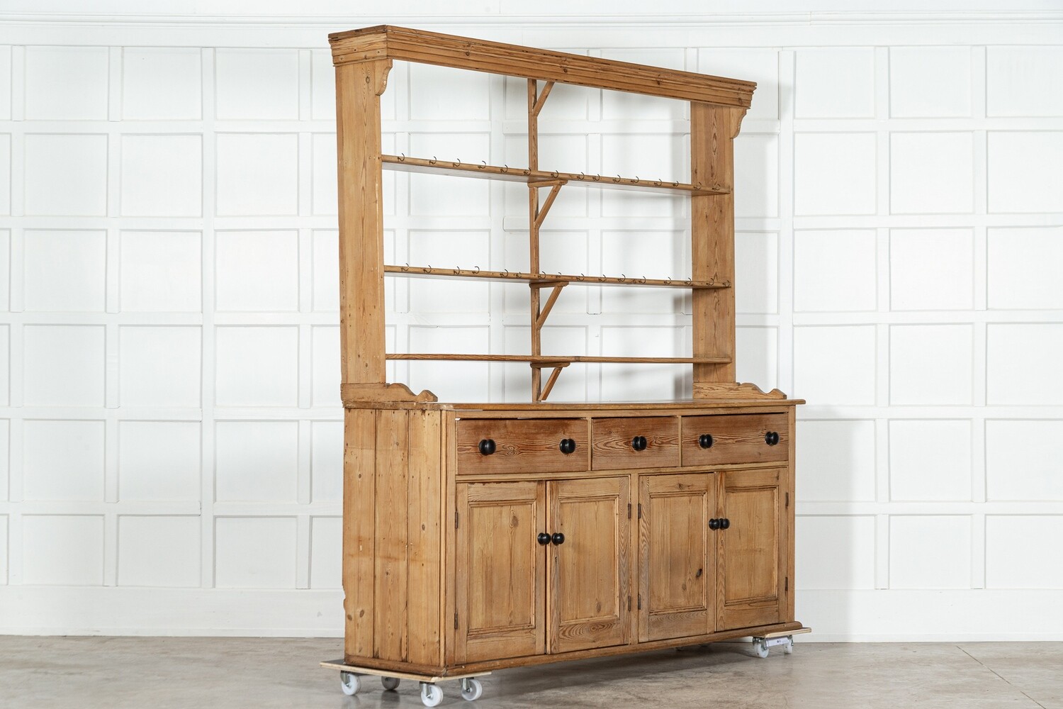 Large 19thC English Pine Dresser