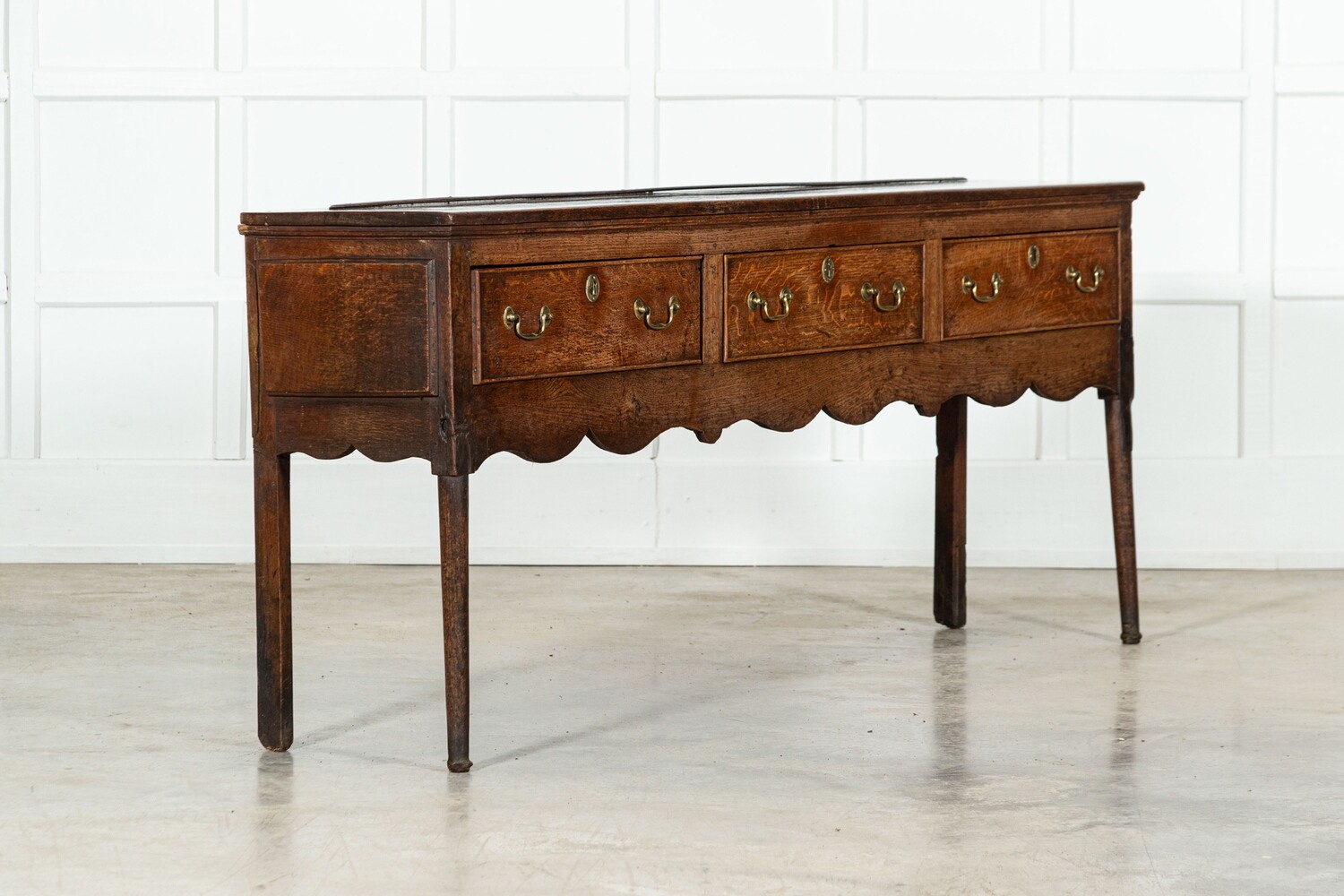 18thC English Oak Dresser Base