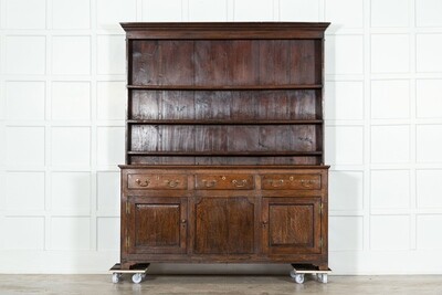 Large 18thC English Oak Dresser