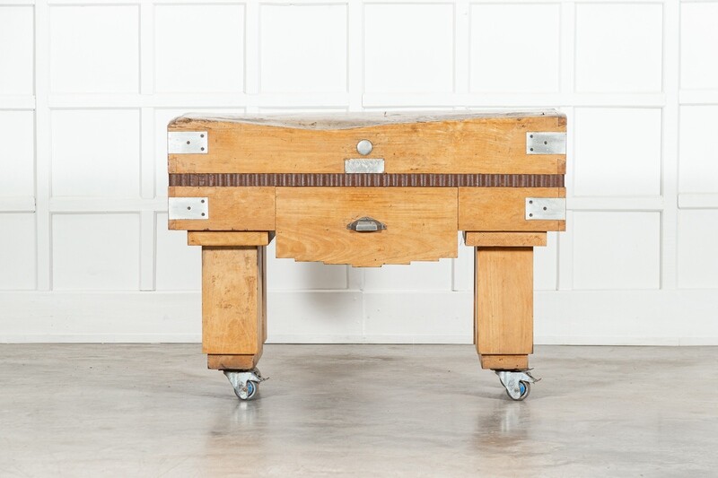 French Maple Butchers Block Counter Table