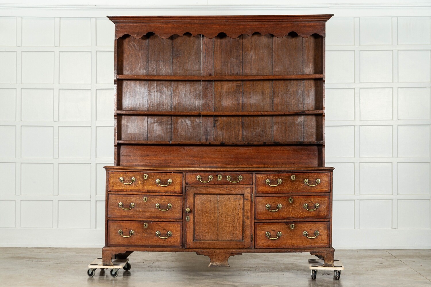 Large Georgian English Oak Dresser