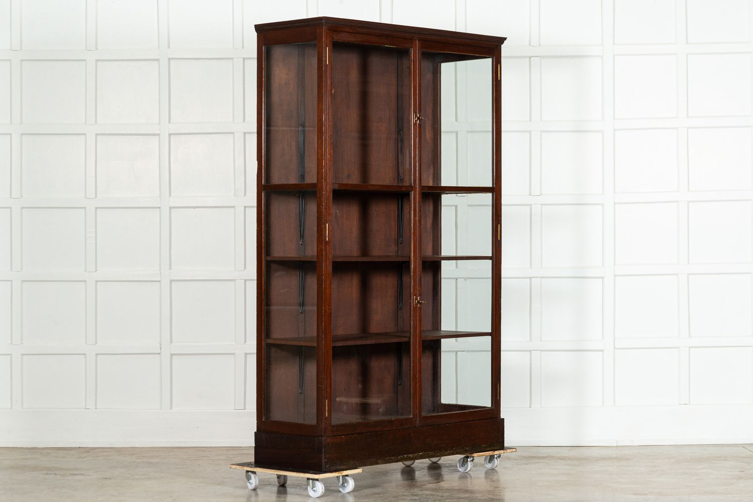 19thC Irish Mahogany Display Cabinet