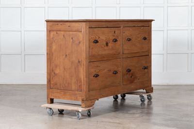 19thC English Pine Haberdashery Drawers