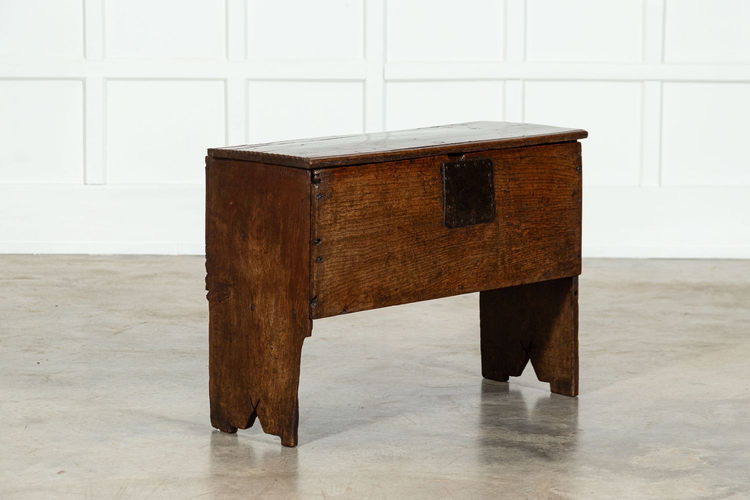 English 17thC Oak Marriage Coffer Chest