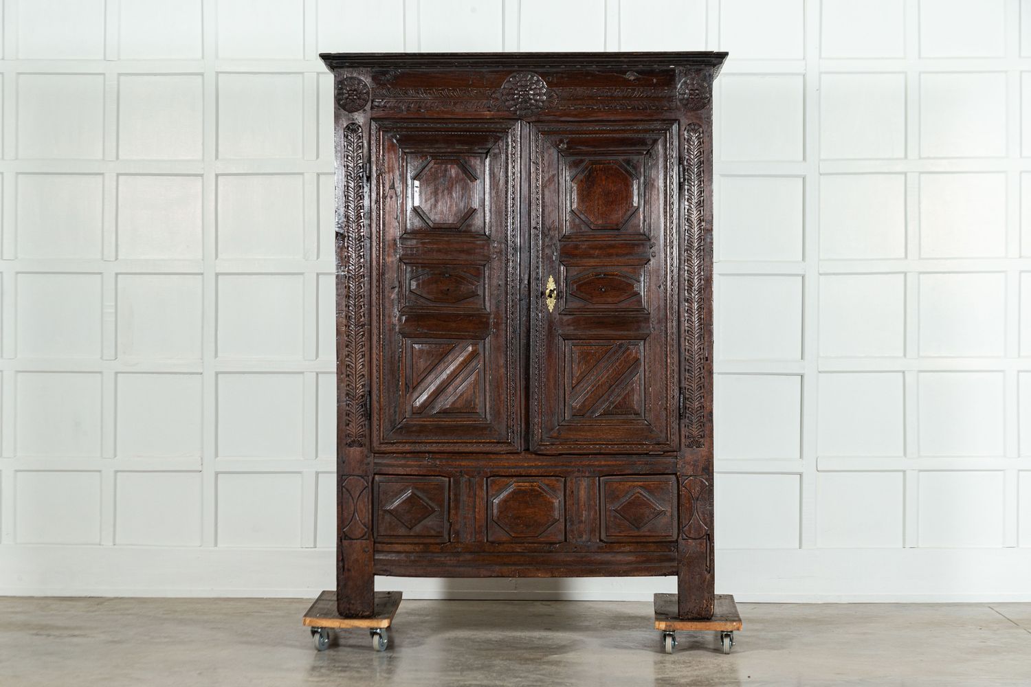 Early 18thC French Oak Armoire