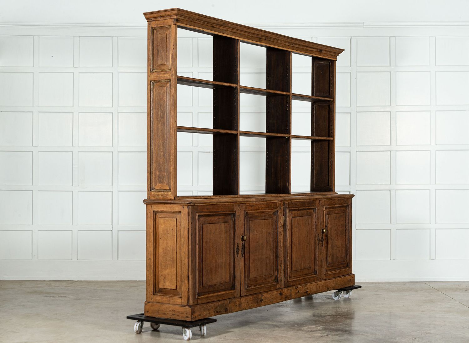 Monumental 19thC English Oak Dresser