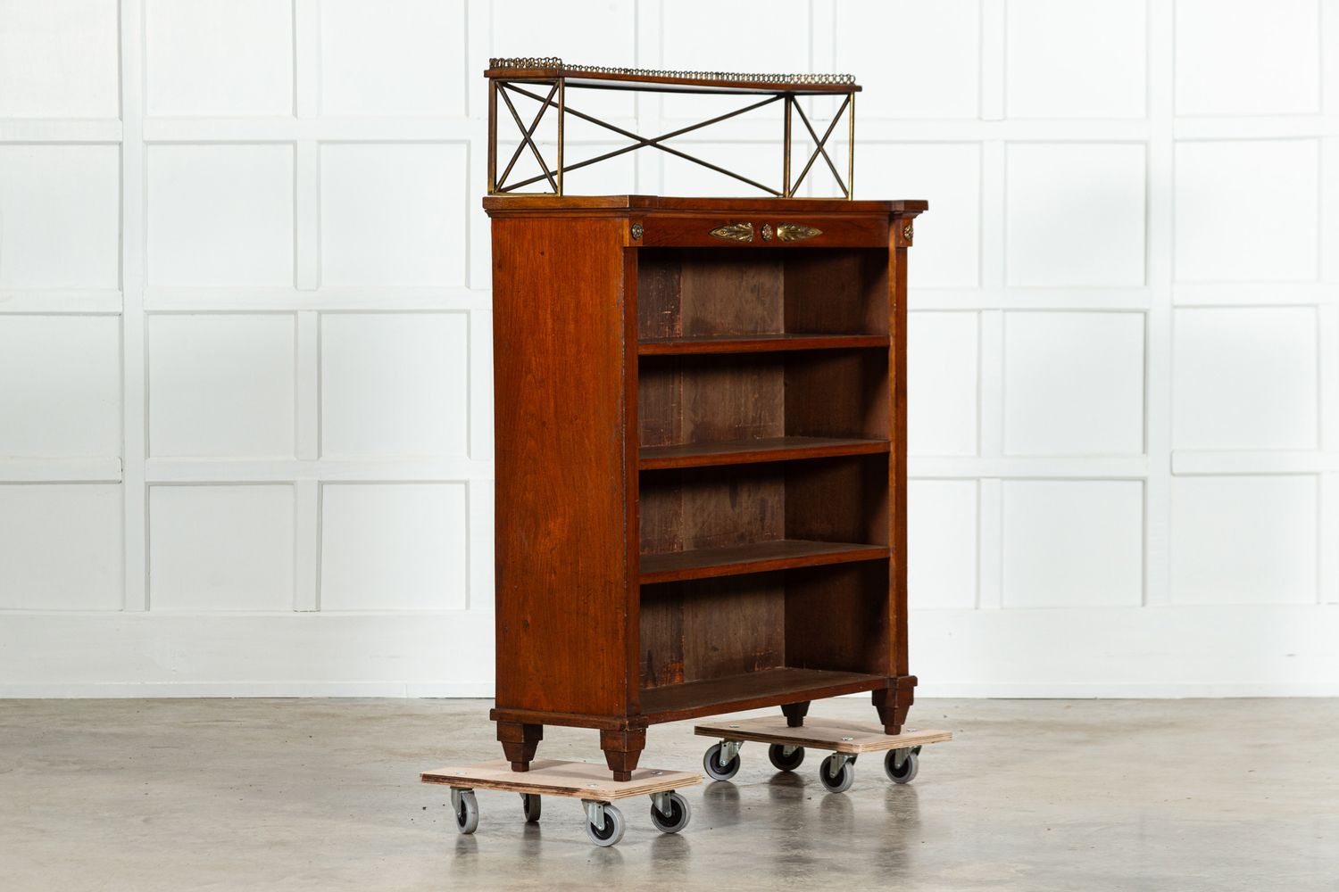 French 19thC Empire Revival Mahogany Bookcase