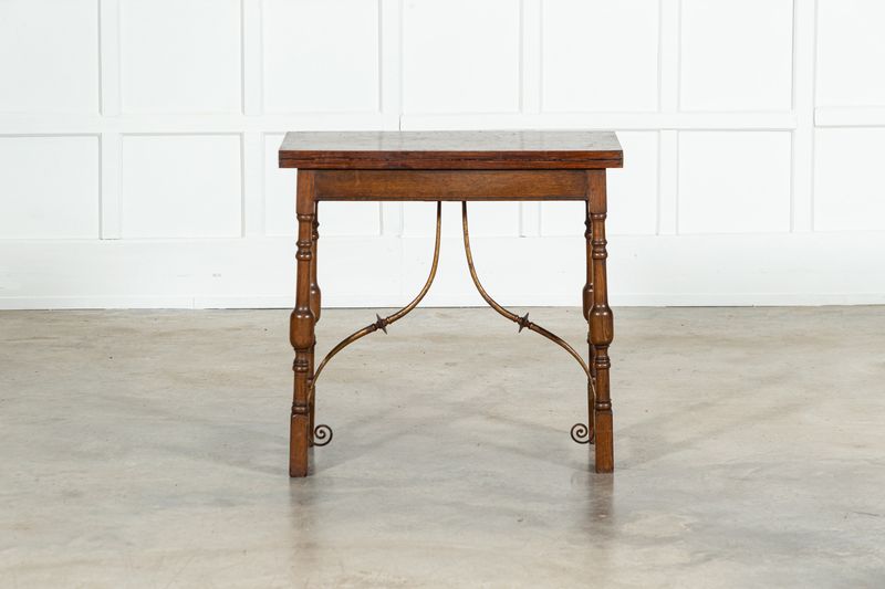 Spanish Oak Card Hall Table